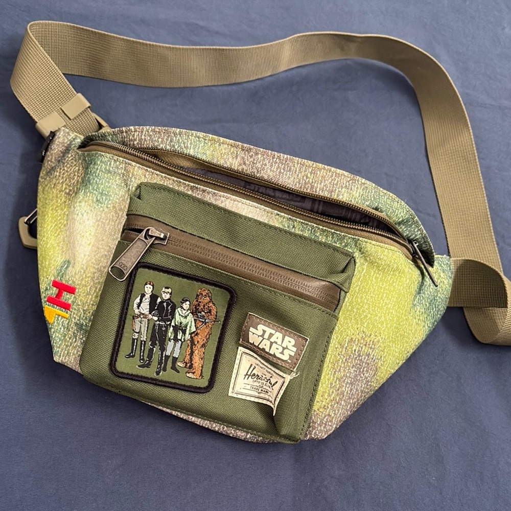 Herschel Supply Company Green and Yellow Belt Bag for Outdoor Adventures
